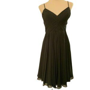 Derhy womens dress small black party full skirt cocktail dress